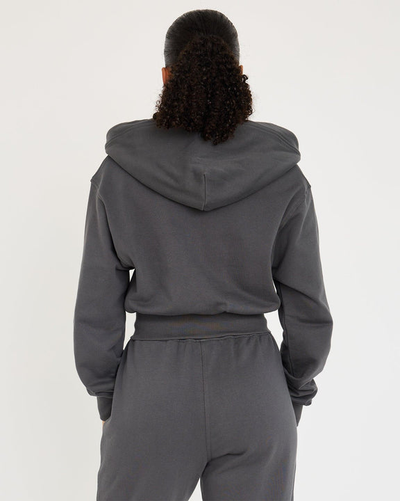 Felpa con cappuccio Core Classic Cropped Zip - hover image