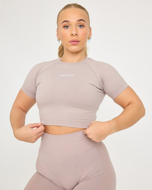 Evolve Crop Top SS senza cuciture