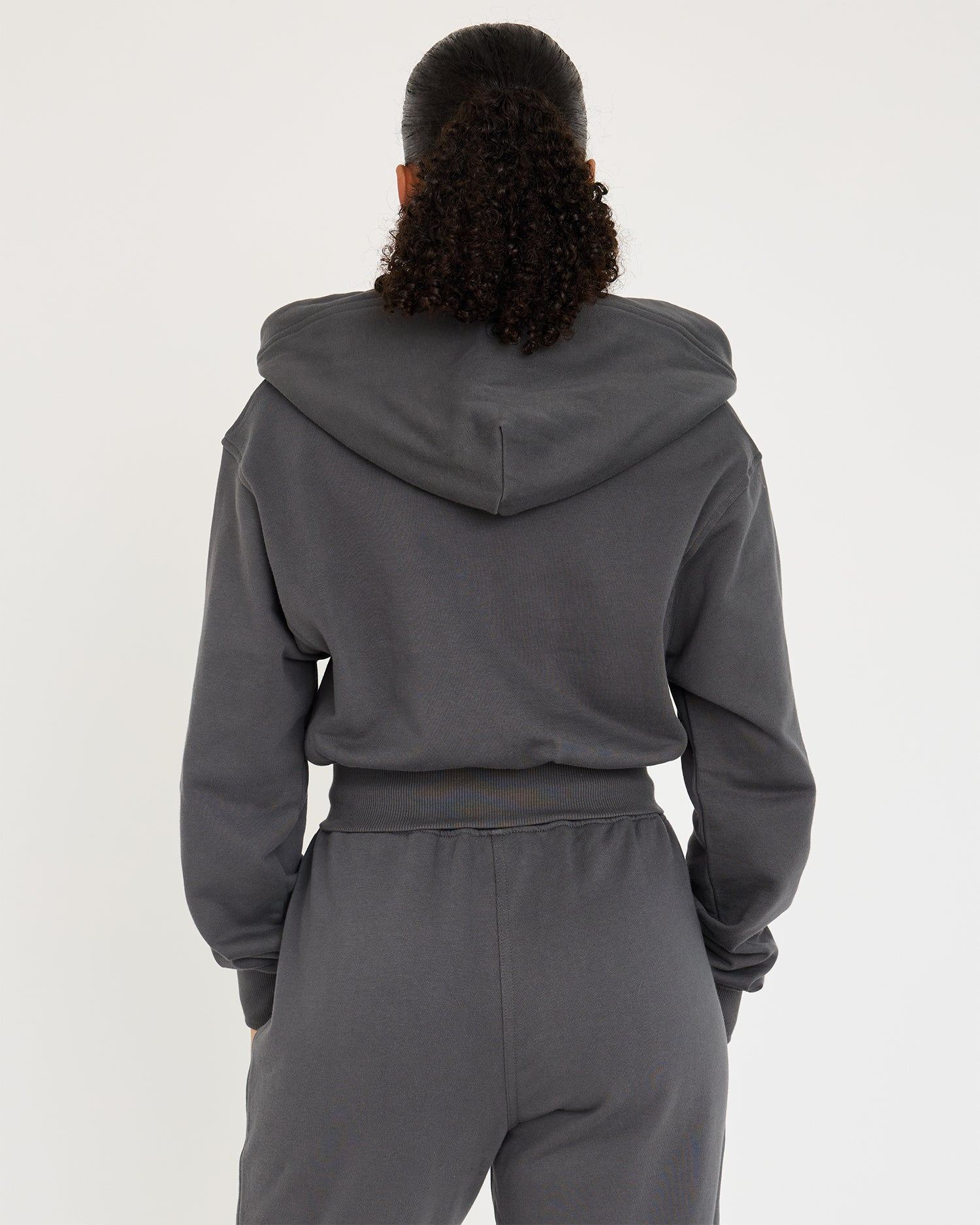 Core Klassieke Cropped Zip Hoodie