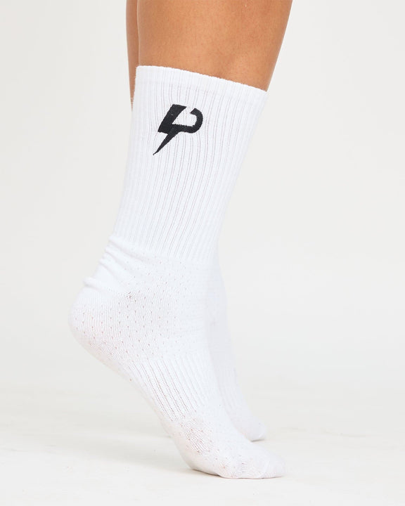 Premium Embroidered Logo Crew Socks - hover image