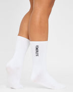 Premium Embroidered Crew Socks