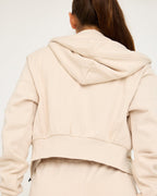 Sudadera con cremallera Core Classic Cropped